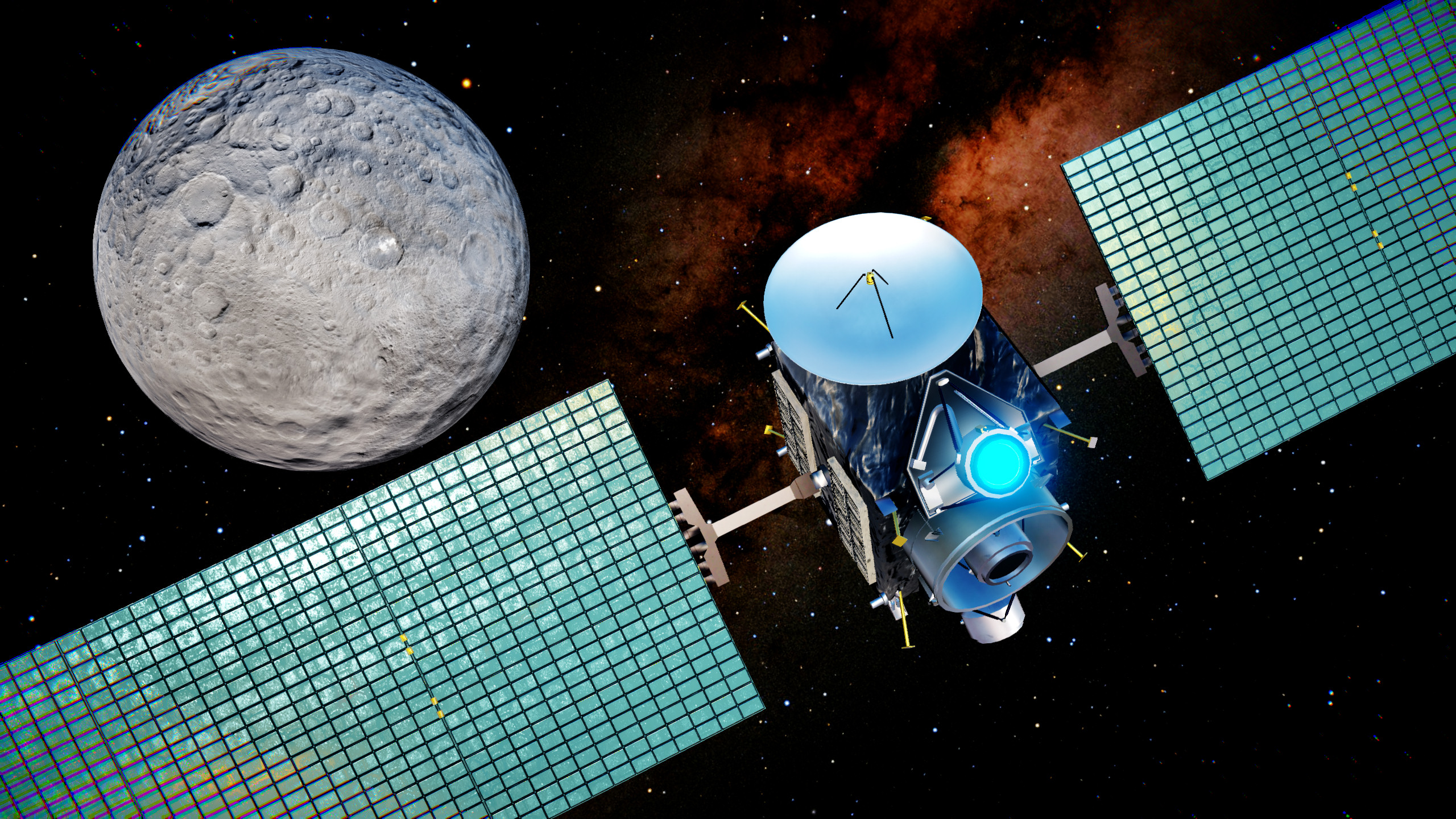 [MMD静画] 準惑星ケレスに接近する探査機ドーン(調整中)