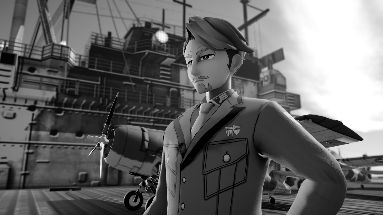 [MMD静画] グレイ・ゴースト艦上の緑のおじさん [MMDガンダム] [調整中]