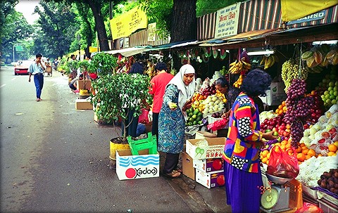 バリト通りの果物屋街：私の好きなインドネシア