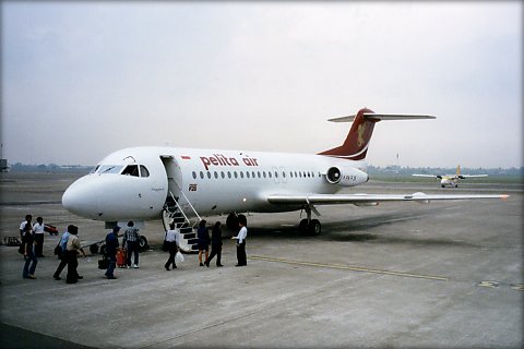 Pelita Air (Fokker-28)：私の好きなインドネシア